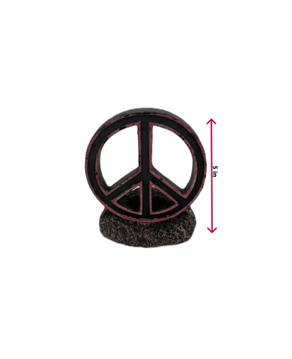 Peace Sign Tank Decor