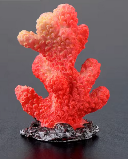 Small Red Coral Tank Decorations